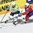 PARIS, FRANCE - MAY 9: Slovenia's Robert Sabolic #55 carries the puck while Norway's Mathis Olimb #46 stick checks during preliminary round action at the 2017 IIHF Ice Hockey World Championship. (Photo by Matt Zambonin/HHOF-IIHF Images)
